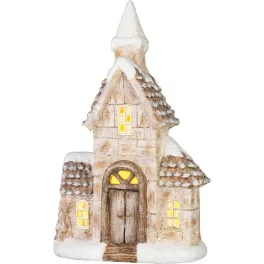   Dekoráció MagicHome Karácsony, házikó, LED, 14.5x28x46 cm