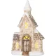 Dekoráció MagicHome Karácsony, házikó, LED, 14.5x28x46 cm