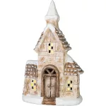 Dekoráció MagicHome Karácsony, házikó, LED, 14.5x28x46 cm