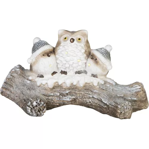 MagicHome karácsonyi dekoráció, bagoly, LED, 49,5 x 20,5 x 27,5 cm