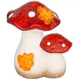   Dekoráció MagicHome Természet, gombák, terrakotta, 9x12x13,6 cm