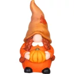 Dekoráció MagicHome Természet, öregember tökkel, terrakotta, 9,5x9,5x19,5 cm