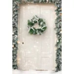 Koszorú MagicHome, karácsonyi, természetes, masnikkal, 35 cm