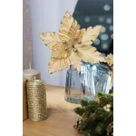 Virág MagicHome, Karácsonyi Mikulásvirág, arany, 30 cm, virágméret: 20,5 cm