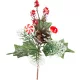 Ág MagicHome Karácsony, nyalókával és gombával, 19 cm