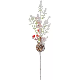 Ág MagicHome Karácsony, havas, 46 cm