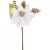 Ág MagicHome Karácsony, mikulásvirág virággal, fehér, 16 cm