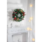 Ág MagicHome Karácsony, pávatollak, arany, 22 cm