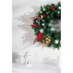 Ág MagicHome Karácsony, pávatollak, arany, 22 cm