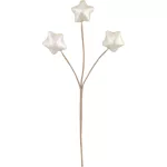 Ág MagicHome Karácsony, csillagok, fehér, 8,5 cm