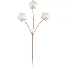 Ág MagicHome Karácsony, csillagok, fehér, 8,5 cm