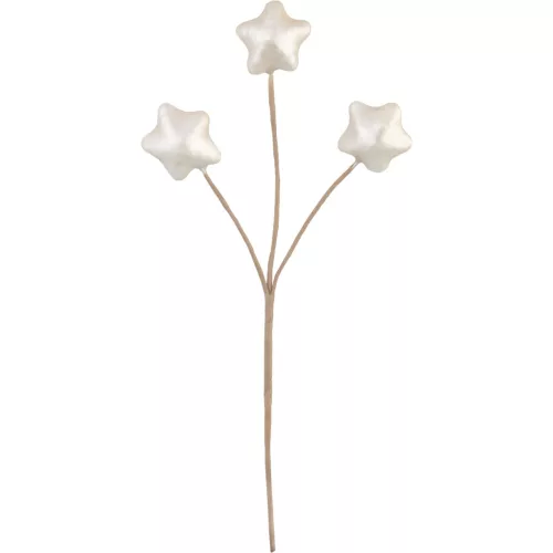 Ág MagicHome Karácsony, csillagok, fehér, 8,5 cm