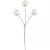 Ág MagicHome Karácsony, csillagok, fehér, 8,5 cm