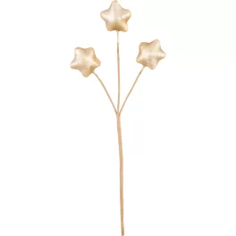 Ág MagicHome Karácsony, csillagok, arany, 8,5 cm