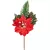 Ág MagicHome Karácsony, mikulásvirág virággal, piros, 18 cm