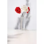 Virág MagicHome, Karácsonyi rózsa, krémszínű, 17 cm, virágméret: 9 cm0501000030218
