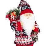MagicHome karácsonyi dekoráció,  Mikulás, pulóverrel, 45 cm
