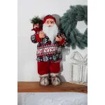 MagicHome karácsonyi dekoráció,  Mikulás, pulóverrel, 60 cm