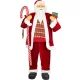 MagicHome karácsonyi dekoráció, Mikulás ajándékokkal, piros, 120 cm