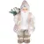 MagicHome karácsonyi dekoráció, Mikulás ajándékokkal, fehér, 30 cm