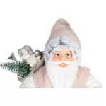 MagicHome karácsonyi dekoráció, Mikulás ajándékokkal, fehér, 30 cm