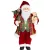 MagicHome karácsonyi dekoráció, Mikulás ajándékokkal és macival, piros, 60 cm