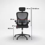 Flexo ergonomikus irodai forgószék deréktámasszal