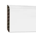 Vinyl SPC padlószegély Snow white 2400x100x12 mm