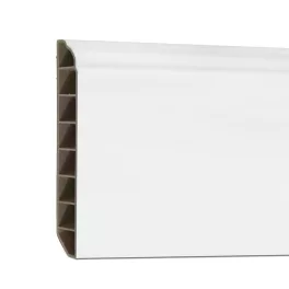 Vinyl SPC padlószegély Snow white 2400x100x12 mm