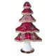 Karácsonyfa figura 86b Natúr/piros 40 cm