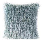 Koral bozontos párnahuzat Türkiz 40x40 cm