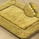 Chic pamut fürdőszobaszőnyeg Mustársárga 50x70 cm