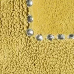 Chic pamut fürdőszobaszőnyeg Mustársárga 50x70 cm