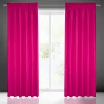 Rita egyszínű dekor függöny Magenta 140x270 cm