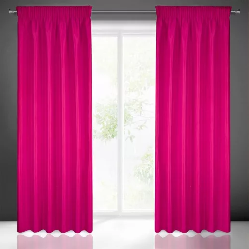 Rita egyszínű dekor függöny Magenta 140x270 cm