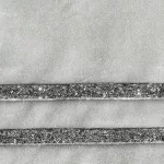 Esma bársony asztali futó Szürke 35x140 cm