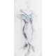 Fashion női alakos kép Fehér/kék 60x120 cm