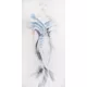 Fashion női alakos kép Fehér/kék 60x120 cm