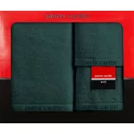 Evi Pierre Cardin 3db-os pamut törölköző szett Palackzöld