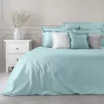 Novac cipzáras párnahuzat 70x90 cm pamut Világoskék