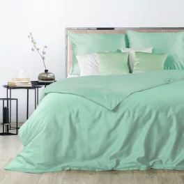   Nova3 pamut-szatén ágyneműhuzat Menta 180x200 cm - 70x80 cm 2db