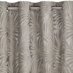 Livia áttört pálmalevél mintás bársony függöny Bézs 140x250 cm