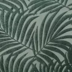 Livia áttört pálmalevél mintás bársony függöny Sötét menta 140x250 cm