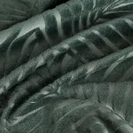 Livia áttört pálmalevél mintás bársony függöny Sötét menta 140x250 cm