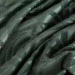 Livia áttört pálmalevél mintás bársony függöny Sötét menta 140x250 cm