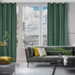 Inga Pierre Cardin bársony függöny Sötétzöld 140x250 cm