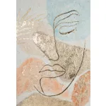 Arc absztrakt kollázs 399a Bézs/arany 50x70 cm