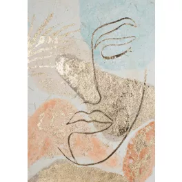 Arc absztrakt kollázs 399a Bézs/arany 50x70 cm