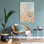 Arc absztrakt kollázs 399a Bézs/arany 50x70 cm