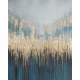 Arany absztrakt festmény 445 Gránátkék/arany 80x100 cm